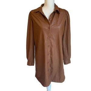 Peter Som Collective Vegan Leather Dress Size 2